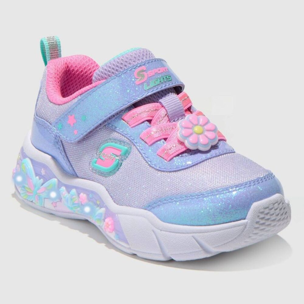 S Sport by Skechers Toddler Kaiah Butterfly Light-Up Sneakers - Lavender 7T